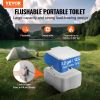 VEVOR Portable Toilet for Camping, Porta Potty with Carry Bag, 5.3 Gal Waste Tank & 3.2 Gal Flush Tank, Push-Button Pressurized Flush Commode