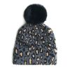 Leopard Print Baby Infant Beanie Knit Warm Winter POM Skull Cap Hat