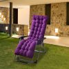 67x22in Chaise Lounger Cushion Recliner Rocking Chair Sofa Mat Deck Chair Cushion