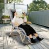 67x22in Chaise Lounger Cushion Recliner Rocking Chair Sofa Mat Deck Chair Cushion