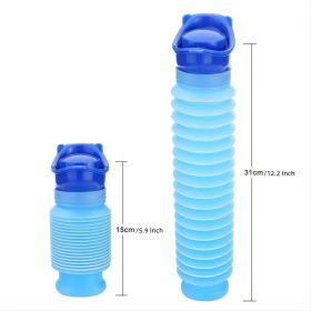 ccPortable Adult Urinal Outdoor Camping High Quality Travel Urine Car Urination Pee Soft Toilet Urine Help; Toilet For Men Women (Color: Blue)