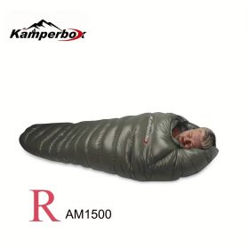 Kamperbox Outdoor Down Sleeping Bag Winter Warm And Waterproof Outdoor Sleeping Bag Camping Tourism Down Sleeping Bag (Model: AM1500R)