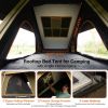 Adventurer Rooftop Tent Hardshell with Luggage Racks&Replaceable Rain Flies, Truck Bed Tent for Camping