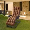 67x22in Chaise Lounger Cushion Recliner Rocking Chair Sofa Mat Deck Chair Cushion