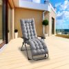 67x22in Chaise Lounger Cushion Recliner Rocking Chair Sofa Mat Deck Chair Cushion