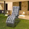 67x22in Chaise Lounger Cushion Recliner Rocking Chair Sofa Mat Deck Chair Cushion