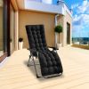 67x22in Chaise Lounger Cushion Recliner Rocking Chair Sofa Mat Deck Chair Cushion